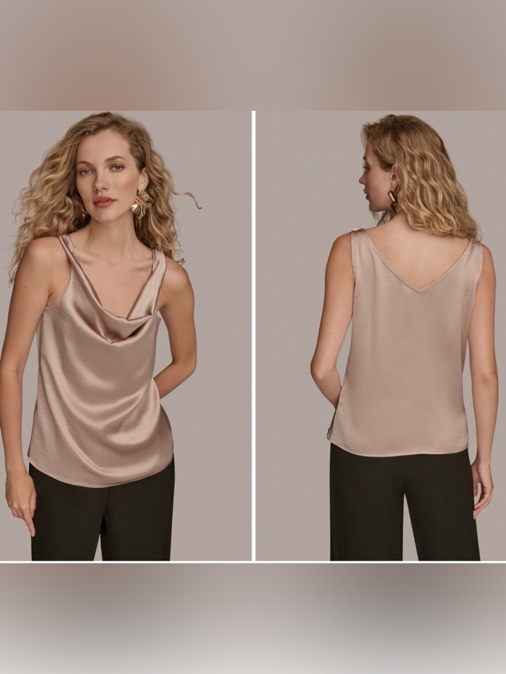 Donna Karan Rose V-Neck Cami